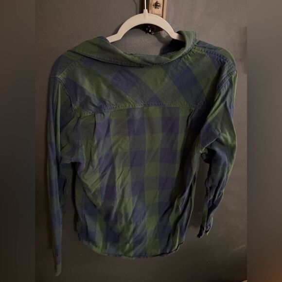 Alpine Design Men's Button Down Flannel Shirt Size Small Blue Green - Picture 3 of 4